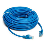 Cabo De Rede Rj45 10m Ethernet Patch Cord Cat5 Azul 10 Mt