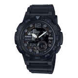 Reloj Casio World Time Sumergible 100m Aeq-100w-1bvdf