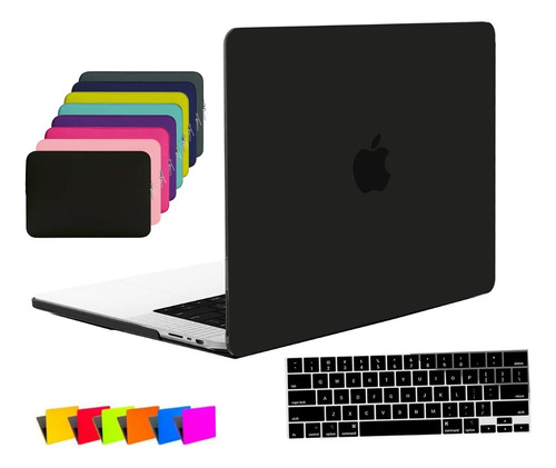 Kit Capa Case Para Macbook Pro 16 A2991 M3 + Bag + Película