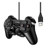 Controle Joystick Usb Pc Leboss  Preto