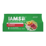 Comida Húmeda Para Perros Iams Paté Con Cordero Y Arroz 6pzs