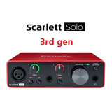 Interfaz Audio Focusrite Scarlett Solo 3g Nortvision Tucuman