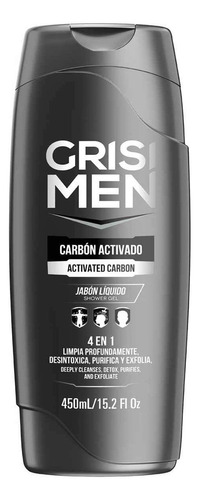 Jabón Líquido Corporal Grisi Men Carbón Activado 450ml