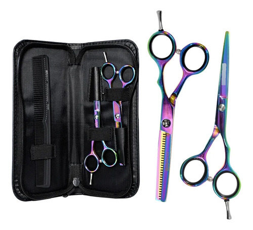 Kit Tijeras De Corte Filo Navaja + Pulir 5.5 Stylecut 