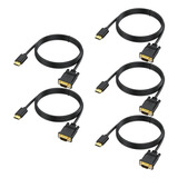 Cable Hdmi A Vga, Paquete De 5, Adaptador Hdmi A Vga De 3.3