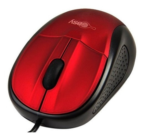 Mouse Optico Alambrico Easy Line By Perfect Choice Rojo Usb Compatible Con Windows Xp,vista,7 Mac Os El-993315