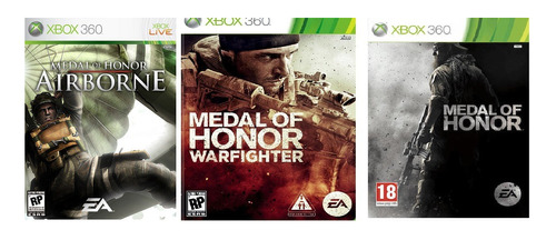 Saga Medal Of Honor - Xbox 360 -  03 Jogos (p/desbloqueado)