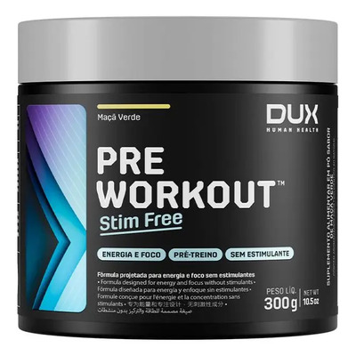 Pre Workout Stim Free 300g Sabor Maçã verde | Frete grátis