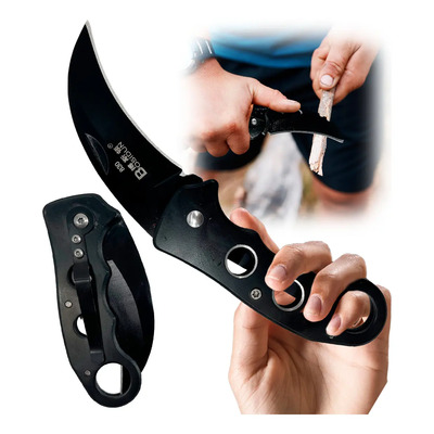 Navaja Plegable Grupo Carnavalia Militar Acero Inoxidable Negro | MercadoLibre