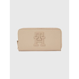 Billetera Large Timeless Monogram Mujer Tommy Hilfiger Beige