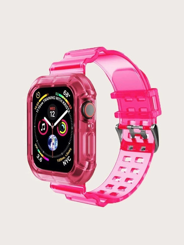 Correa Para Reloj Inteligente Smartwatch Fucsia 42-44-45''