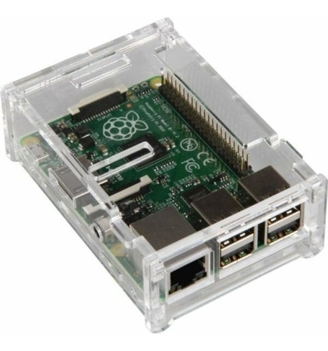 Case (carcasa) Para Raspberry Pi 3b+ 3b Y 2b Transparente 