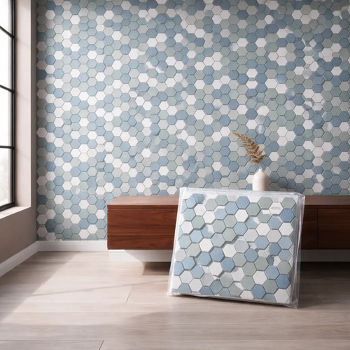 Panel Decorativo Adherente Pared 3d Pvc 30x30cm Pack 10