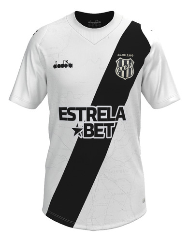 Camisa Ponte Preta Diadora 2024 Jogo 2 Branca Fan Oficial