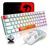 Teclado Magic-refiner, Blanco/gamer/rgb/con Cable/2400dpi