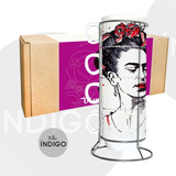 Mugs Frida Kahlo Cerámica Apilables  X4+  Empaque Artesanal