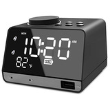 Radio Reloj Despertador Digital Bluetooth Altavoz Incor...