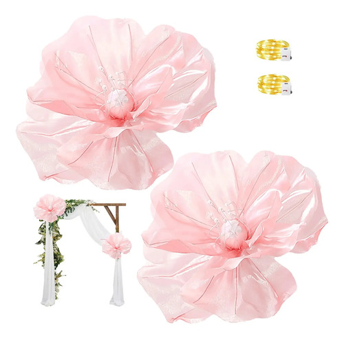 2pcs Flores Artificiales Ramilletes Gigantes Decoración Boda