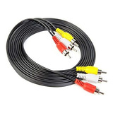 Cable De Audio/video Xenocam Rca 3 M A 3 M 10 Pies -negro