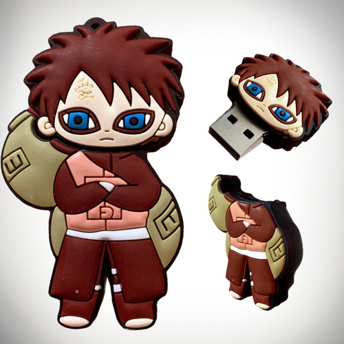 Memoria Usb 4 Gb De Gaara Del Anime De Naruto - Personajes 