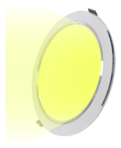 Panel Led Incrustar Redondo Luz Calida 9w Certifica