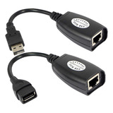 Extensor De Adaptador De Extensão De Cabo Usb Para Rj45 Rj 4