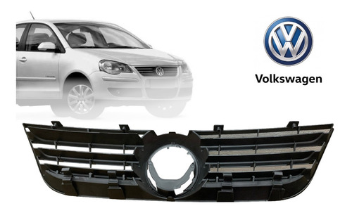 Parrilla Para Volkswagen Polo (2007 Al 2009) Foto 4