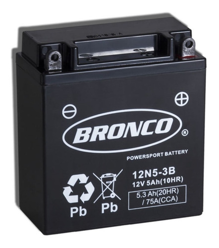 Bateria Bronco 12n5-3b Smash Ybr Fz 16 En Moto 46