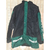 Rompevientos Mistral Xxl Hombre Negro Verde, Letras Blancas.