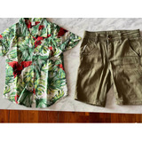 Camisa Hawaiana Niño Y Bermuda Al Tono Yamp Falabella T 4