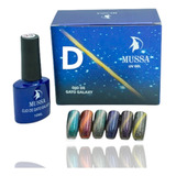 Gama Gel Uv Ojo De Gato Galaxy Uñas 6 Piezas 10 Ml Esmalte