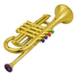 Trompeta Gold Wind 4 Con Teclas De Trompeta Musicales, Tromp