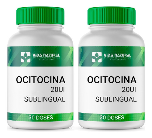 Kit Com 2 Ocitocina 20ui 30 Doses Sublingual
