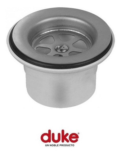 Sopapa Para Bacha 50mm 2  Duke Rejilla Acero Inoxidable