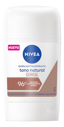 Antitranspirante Stick Nivea Tono Natural Clinical Neutro