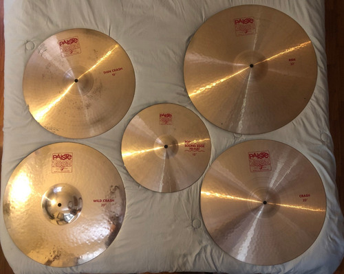 Set Paiste 2002 Ride 22´´ Crash 19´´ Y 20´´ (x 2) Hihat 15´´