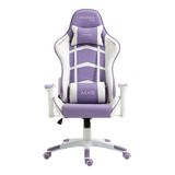 Cadeira Ergonômica Gamer Mx5 Giratória Branco E Roxo Mymax 