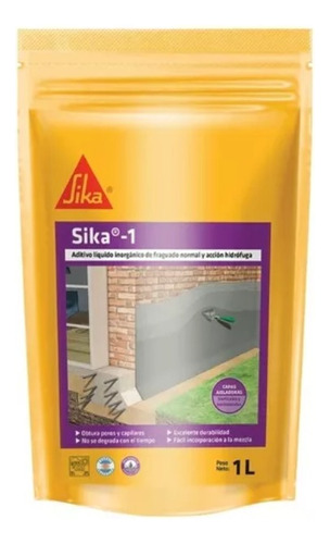 Sika 1 Aditivo Inorganico Hidrofugo 1 Lt X 12 Un.