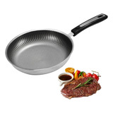 Sartén Antiadherente Acero Inox Panal Inducción Cocina 26cm