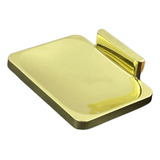 Jabonera De Baño Bronce Dorado Para Amurar Inoxidable