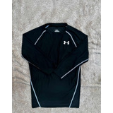 Playera Negra De Comprensión Under Armour Talla M De Hombre