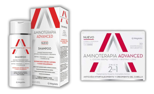 Kit Capilar Aminoterapia Advanced Shampoo+capsulas Anticaida