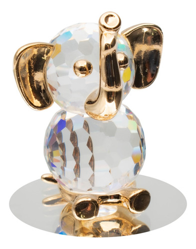 Variedad Figuras Decorativas Cristal Cortado Baño Oro 8model