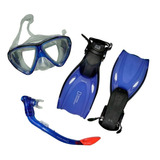 Combo Snorkel Nat Geo Tuna 44 Mascara Patas De Rana Buceo