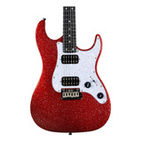 Jet Guitars Js500 Guitarra Eléctrica Rojo Sparkle Brillante