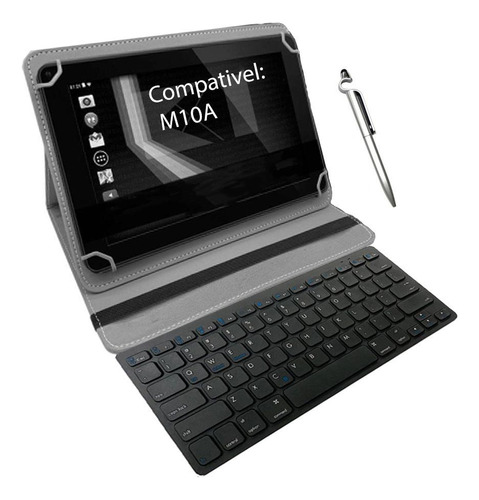 Capa Com Teclado Para Tablet Multilaser M10a +caneta