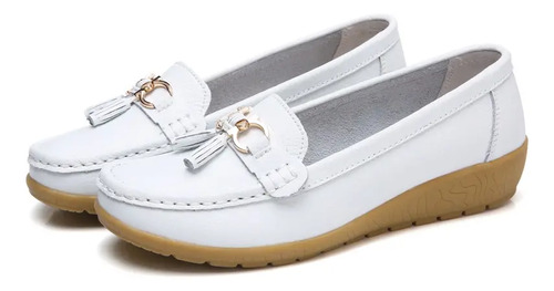 Zapatos Cómodos De Cuero Con Suela Blanda Para Mujer | MercadoLibre