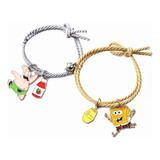 Pulsera Magnética Bob Esponja Y Patricio Parejas Amistad