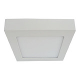 Foco Led Sobrepuesto 18w Cuadrado 3000k 1500lm Blanco