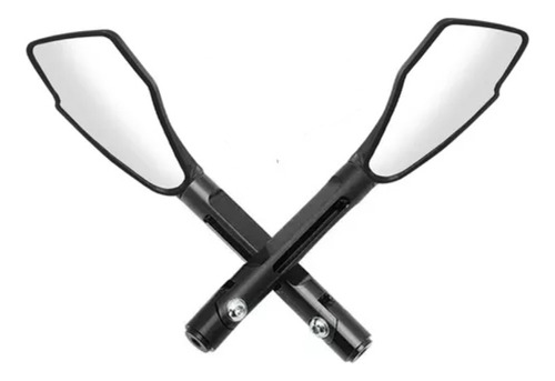 Espejos Tipo Pista Rizoma Tomok Cnc Negros+accesorios Moto B